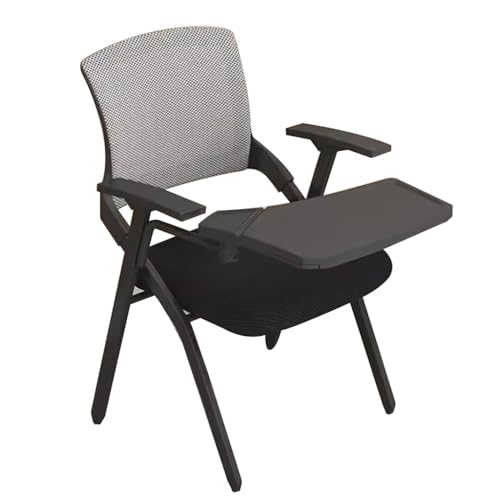 RKJDMSWJ Silla de Escritorio para Oficina en casa, Silla de Oficina, sillas Decorativas Plegables, Taburete con Respaldo, Silla de Conferencia, sillas de Escritorio de capacitación Plegables, taburet