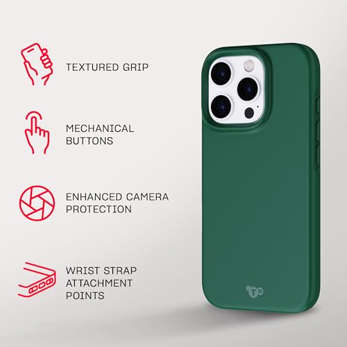 Image of Tech21 EvoLite for iPhone 16 Pro Ultra Thin - Impact Protection Case - in Forest Green
