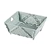 IEUDNS Folding Basket Foldable Drain Basket 23x20cm Desktop Organizer Box Crates for Kitchen Livingroom Office, Green