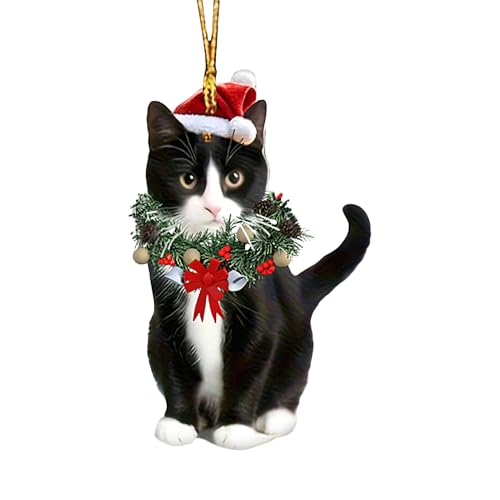 Katzen Weihnachtsanhänger Christbaum Deko Weihnachtsbaumschmuck Für...
