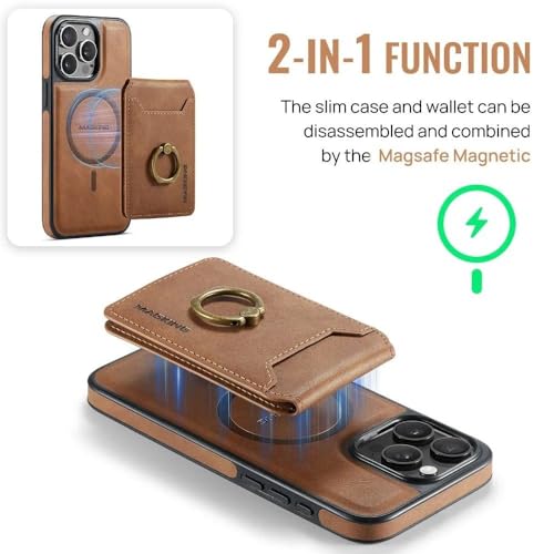 Étui magnétique iPhone 15 Pro violet coque de protection amovible 2 en 1 - 2