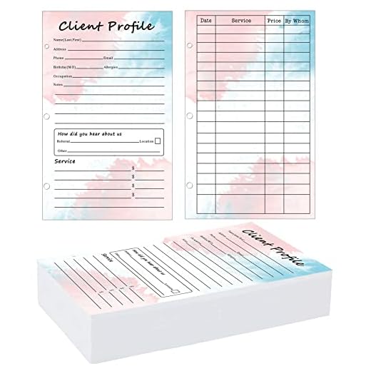 Customer Information Cards 50-Pack 5.5x8.5 Inches