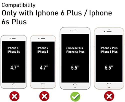 Image of NISHTECH for iPhone 6 Plus /6s Plus Premium Transparent Hybrid Soft Slim Dust Proof Back Case Cover with Camera Protection
