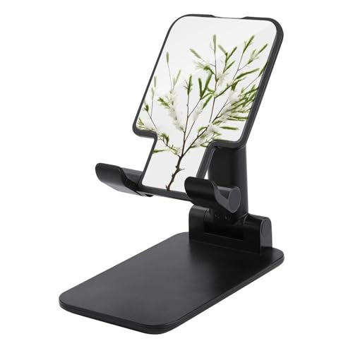 Support de téléphone pliable blanc et vert pour bureau compatible iPhone 16, 15, 14 Pro Max