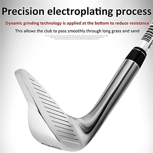 Prawy kran piaskowy dla mężczyzn Stal nierdzewna High Loft Golf Club Beveled Edge Wide Sole Anti-Dig Grip Smooth Glide Trwała odporna na korozję konstrukcja Łatwe uruchamianie Precyzyjne zielone stero