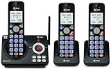 AT&T DL72379 3-Handsets DECT 6.0 Cordless Landline Phone with Bluetooth Connect to Cell, Smart Call Blocker, Digital Answering System, Big Buttons, Unsurpassed Range & ECO Mode