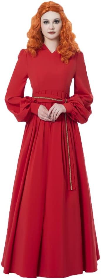 Women's Princess Bride Costume Buttercup Red Dress Cosplay Costume Halloween
