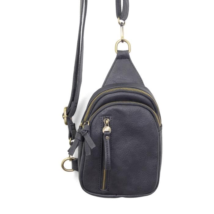 Image of Joy Susan Skyler Sling Bag: Vegan Leather, Zippered Closure, Brass Plated Hardware
