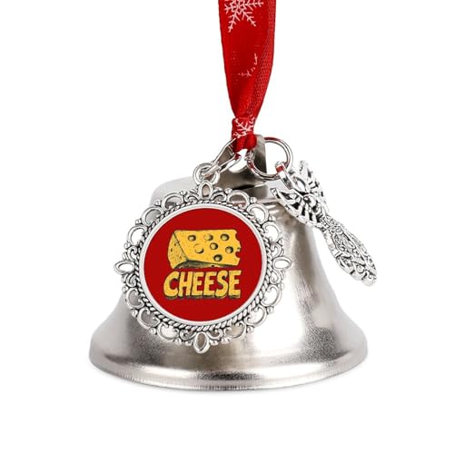 Cheese Christmas Jingle Bells Hanging Vintage Xmas Tree Ornament