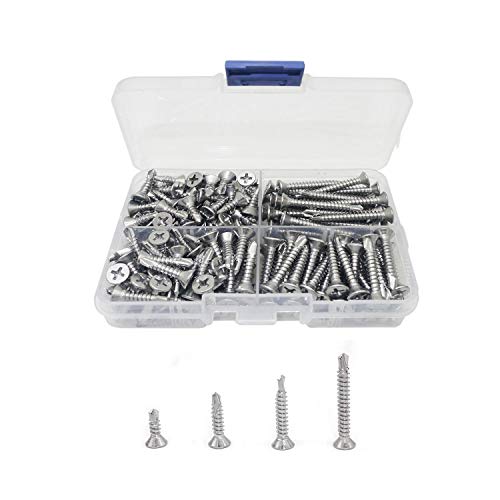 ステンレス鋼ビス ドリルネジ タッピングねじ M4.2 × 13mm/19mm/25mm/32mm 200個入り