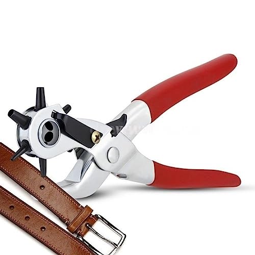 Xnchhou Portable Punch Heavy Tool 9-inch Plastic Handle for Leather Hole Puncher Belts Straps Saddles Shoes Sewing Leather Craft Multifunctional Tools 2023