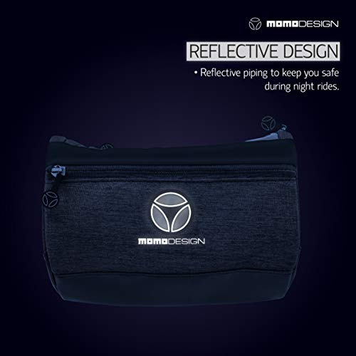 Momodesign Bike Hb01 Bicycle Cycling Handlebar Bag, See-Through Pocket For Phone Gps, Multiple Pockets, Water Resistant, Universal Fit, 3L Capacity #TOP6