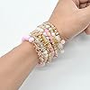 Bohemian Bracelet Sets for Women - 6 Sets Stackable Stretch Bracelets Multi-color Boho Hippie Bracelets Dainty Jewelry (Seed bead bracelet sets) #3