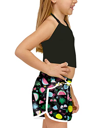 Image of Deerose Kids Hawaiian Swim Board Shorts Quick Dry Active Swim Trunk 5-14 Years