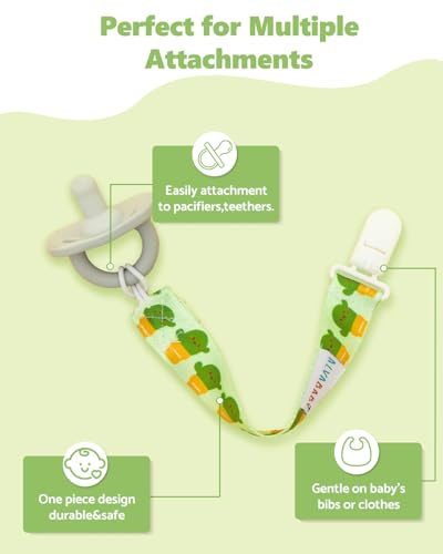 Image of ALVABABY Pacifier Clips 8 Pack Pacifier Binky Paci Holder Leashes for Teethers 8DBP10A