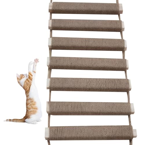 Échelle de corde d'escalade pour chat résistante aux rayures en lin - 2