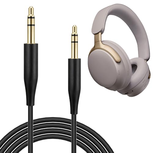 Câble Audio 3,5 mm à 2,5 mm pour Casques Bose et JBL, Cordon Jack Stéréo Mâle à Mâle Sans Micro, Compatible avec Bose 700, QC45, QC35II, QC35, QC25, JBL...