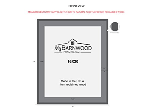 MyBarnWoodFrames-Lighthouse-Series-Reclaimed-Barn-Wood-16×20-Picture-Frame-2-Inch-Frame-Width MyBarnWoodFrames Lighthouse Series Reclaimed Barn Wood 16×20 Picture Frame 2 Inch Frame Width