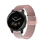 fossil q gen 3 explorist 【Material Premium】Correa hecho de material de acero inoxidable de alta calidad, suave, ligero y transpirable. La pulsera es compacta y lisa. hermoso y generoso, suave, transpirable y cómodo de llevar.