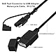 HuaLiSiJi SAE auf USB Kabel 18AWG 5V 2.1 A Adapter SAE 2 pin zu USB mit Wasserdichter Abdeckung für Telefon, Tablet, GPS Ladegerät (Anschluss 1, 1m)