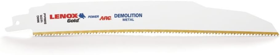 Lenox 12 In. 6 Tpi Gold Power Arc Curved Demolition Reciprocating Saw Blade 5 Pk.
