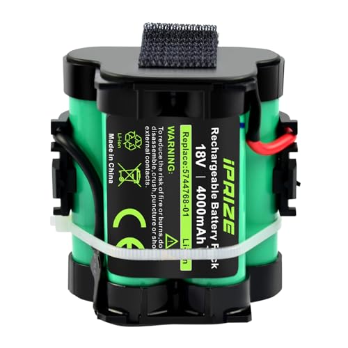 iPrize 18V 4000mAh Li-ion Ersatzakku Kompatibel mit Gardena Mähroboter R38Li R40Li R45Li R50Li R70Li R75Li R80Li für Husqvarna Automower 105 305 308 308X für Flymo Robotic Lawnmower 1200R