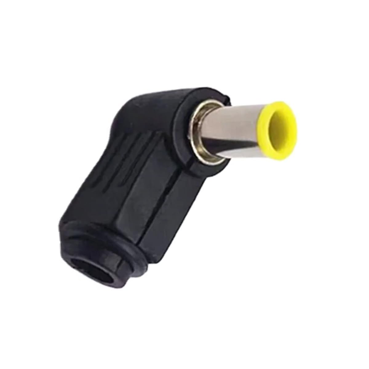 RUITEXUNRight Angle DC6.0 Male Power Solder Type Connector, DC 6.0x4.4mm Male Plug 90 Degree Solder Connector DC Power Plug Solder Point DC Barrel Connector Adapter