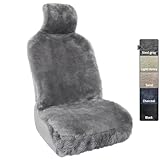 Aegis cover 701009ST Steel Grey Luxury Australian Sheepskin Wrapseat Cover (Airbag Ready)