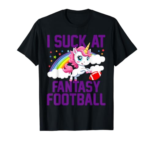 I Suck at Fantasy Football Unicorn Fantasy Football Loser Preisgünstiges Grafik-T-Shirt