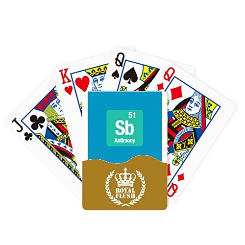 Beauty Gift Sb Antimony Checal Element chem Royal Flush Poker Playing Card Game