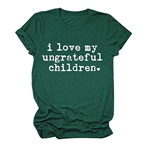 Overdose Damen Drucken Hemd Loose Casual Basic Shirt Tshirt Blusen T Shirts Kurzarm Fashion V-Ausschnitt Oberteile T-Shirts Tops Cover