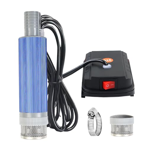 TIHOOK 38mm Submersible Water Pump for Makita BL 18V Battery, 100W Diesel Pump with Filter Mesh, for Vehicle & Marine Boat
