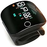 CACRTY Digital Blood Pressure Monitor Machine - Accurate Upper Arm & Wrist BP Machine with Large LED Display - Easy-to-Use Automatic Heart Rate Monitor for Home & Travel Use
