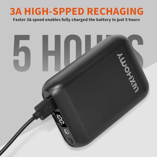 Luxhomy RTPB-015P Battery Pack For Heated Vest, 7.4V3A 16000Mah Compact Power Bank Repaclement Back Up thumb #3