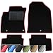 Produktbild moto-MOLTICO Fußmatten Auto - Velours Autoteppiche passend für Kia Sportage IV Hyundai Tucson iI (2015-2020) - 4-teiliges Set - Schwarze Automatten mit Roten Ziernähten