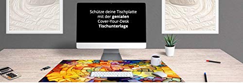 Preisvergleich Produktbild XXL Gaming Mouspad aus Vinyl 700x400 mm - rutschfest und abaschbar. Angenehme Oberfläche - Schreibtischunterlage