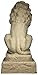 EMSCO Group Guardian Lion Statue – Natural Sandstone Appearance – Made of Resin – Lightweight – 28” Height