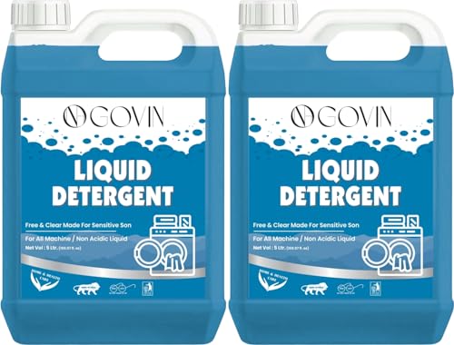 Image of GOVIN WASH fabric care blue Detergent Liquid for Washing Machine combo pack of-2.