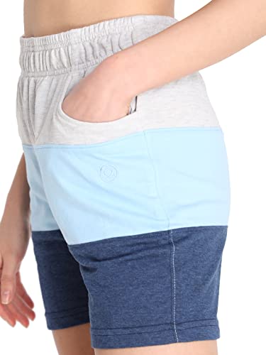 Image of CHKOKKO Women's Regular Cotton Regular Fit Plain Shorts for Women