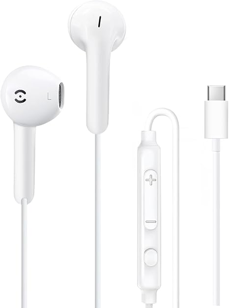 MAS CARNEY USB C Earphones Wired TH9, Type C Headphone