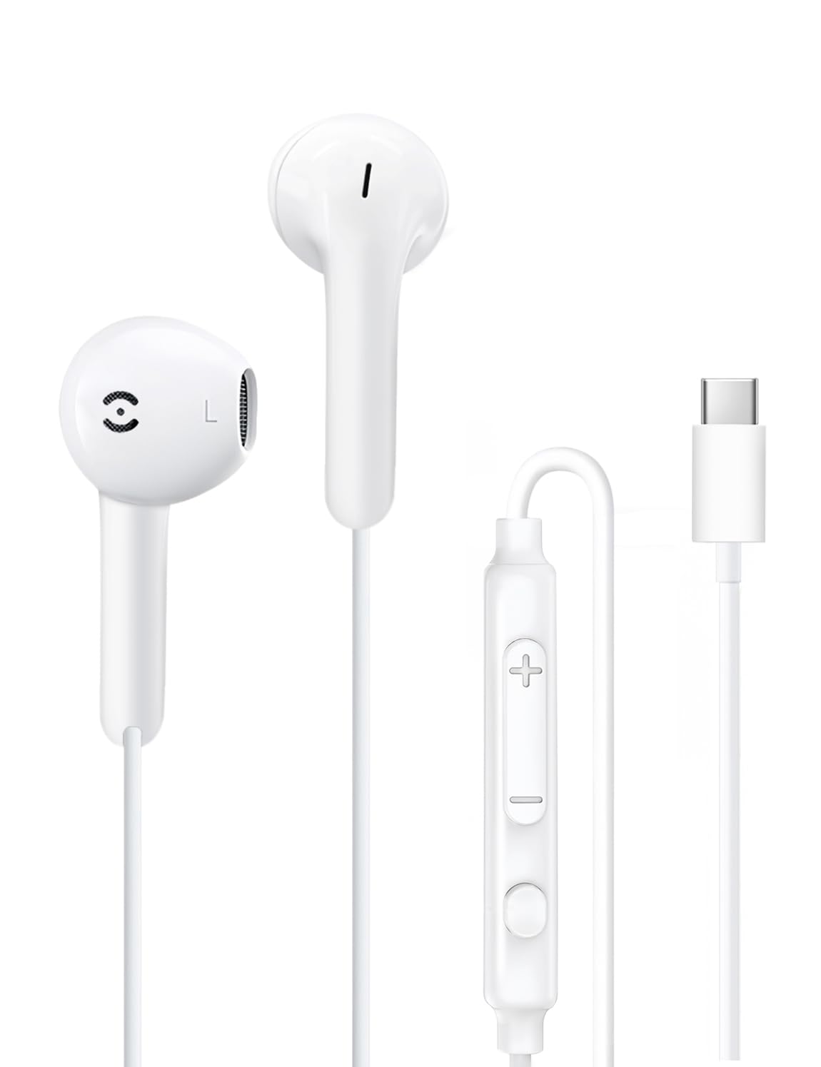 MAS CARNEY USB C Earphones Wired TH9, Type C Headphone with Micphone,Typ-C Ear Bud Compatible with Apple iPhone 15 16 iPad, Samsung Galaxy S25 S24 A53,Google Pixel,Xiaomi Redmi,Huawei Honor,Oppo,Vivo