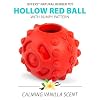 Jeffers Pet Natural Rubber Dog Chew Toy – Red Hollow Ball, Medium – Treat Dispensing, Vanilla Scent, Durable, Non-Toxic, Dishwasher Safe, Interactive Fetch & Tug Toy - Perfect for Training #1