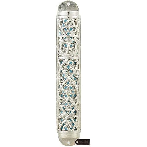 Matashi Hand Painted Enamel Mezuzah Cover