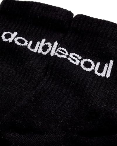 doublesoul Pete Davidson Picks 4 Pack Crew Sock Mixed; Men & Women, Organic Cotton4