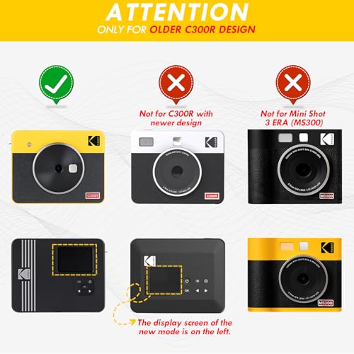 Funda protectora Rieibi Mini Shot 3 Retro de cuero PU negro miniatura 2