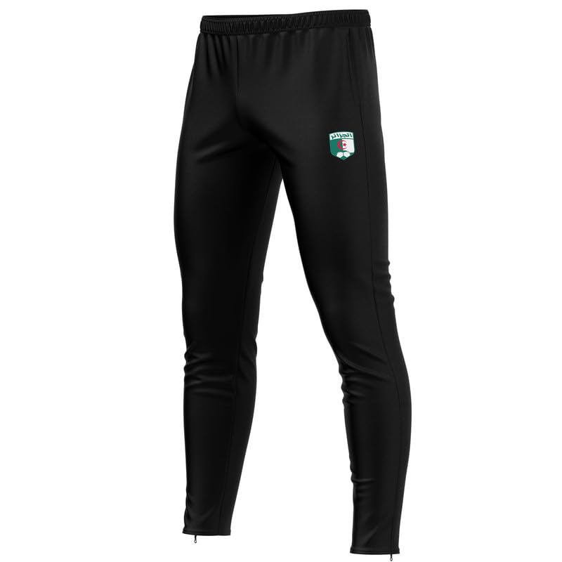 Pantalón Argelia AG-48 fútbol negro ideal para entrenar en el campo y uso diario
