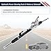 Promrmr Hydraulic Power Steering Rack & Pinion w/Solenoid Assembly Replace 49001JA000 49001JA00B Fit for Nissan Altima 2007-2013 [Excluding Hybrid] Automotive Replacement Gear & Linkage Complete Unit