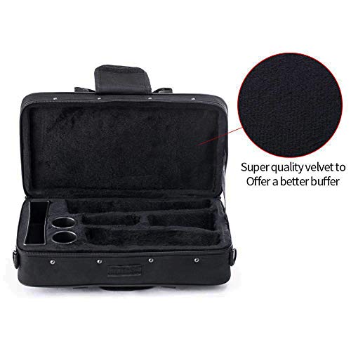 image for Bb Clarinet Case, YueYueZou Clarinet Gig Bag 600D Water-resistant, Bla