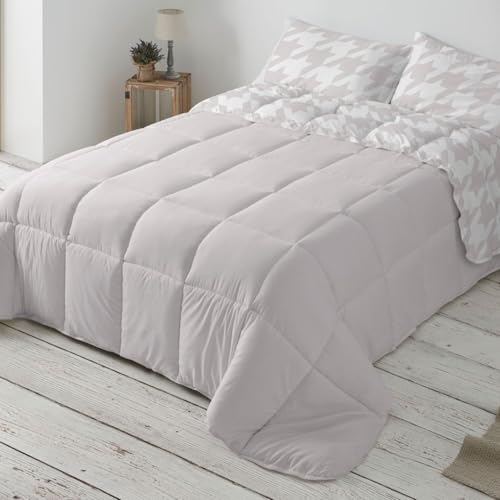 Burrito Blanco | Edredón Comforter | Cama de 150cm. (+Medidas Disponibles) | Diseño 264 | Color Quarzo (250x270cm.)