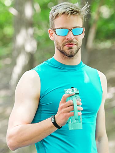 Image of Konohan 9 Pairs Polarized Sports Sunglasses for Men Driving Shades Running and Tactical Polarized Sunglasses